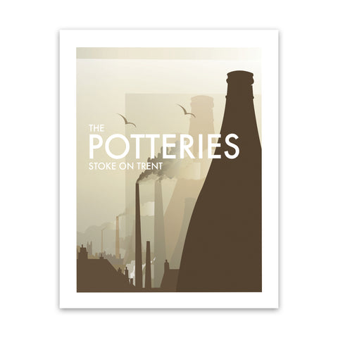 The Potteries, Stoke On Trent Art Print