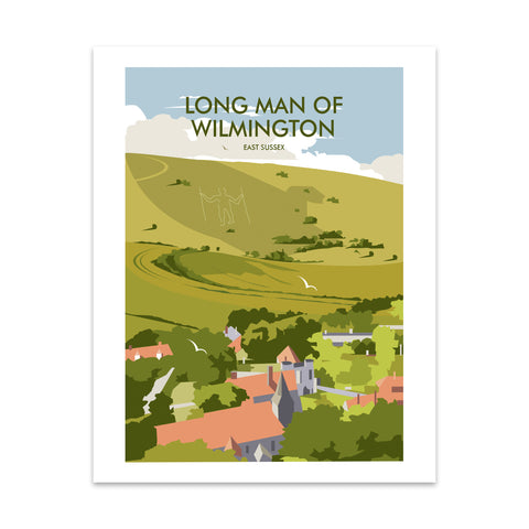 Long Man Of Wilmington, East Sussex Art Print