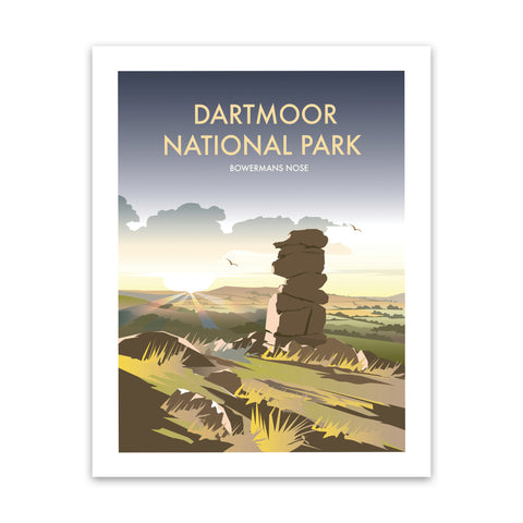 Dartmoor National Park, Bowermans Nose Art Print