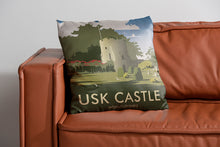 Load image into Gallery viewer, Usk Castle, Monmouthshire Cushion
