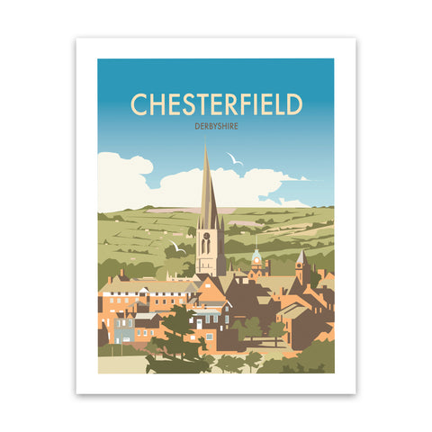 Chesterfield, Derbyshire Art Print