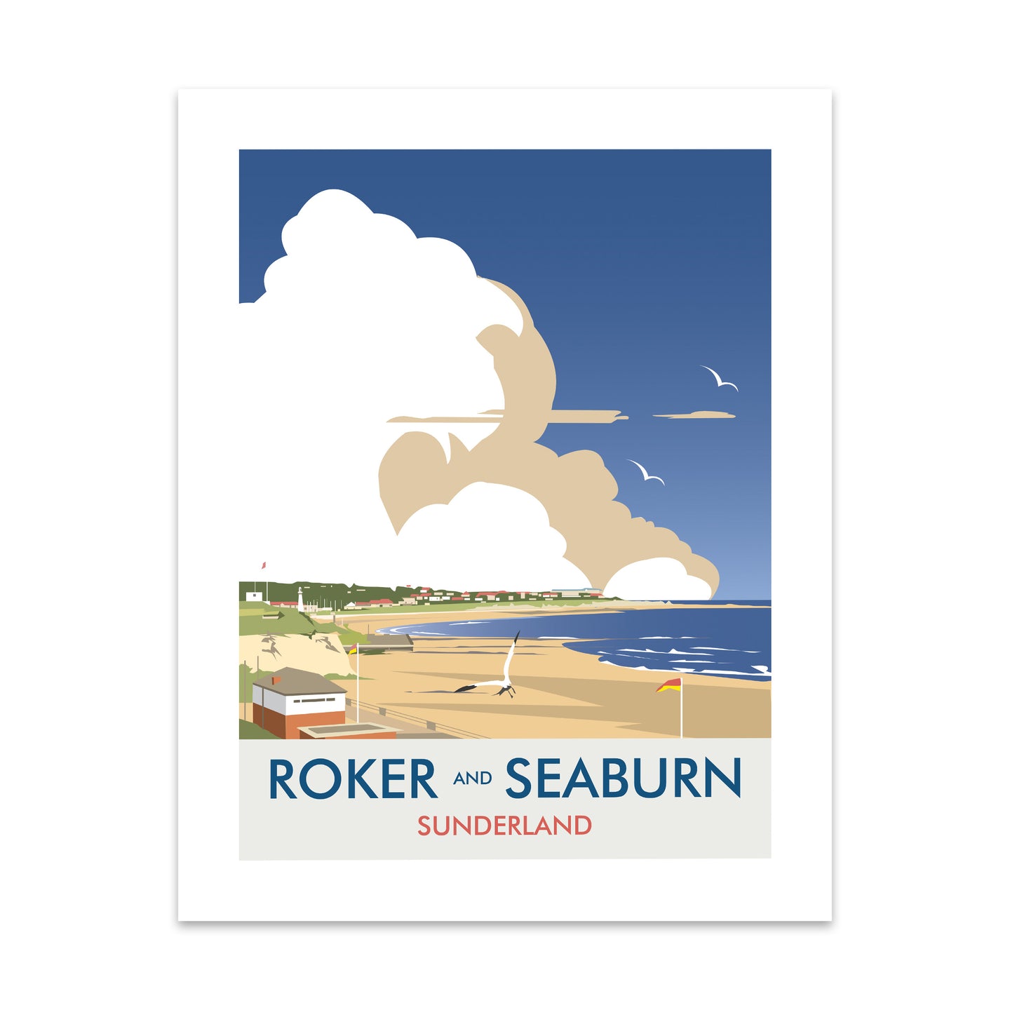Roker And Seaburn, Sunderland Art Print