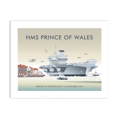 Hsm Prince Of Wales, Portsmouth, 2019 Art Print