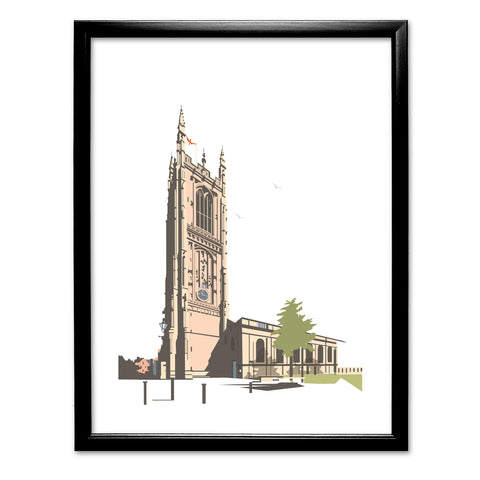 Cathedral Of All Saints, Derby Art Print