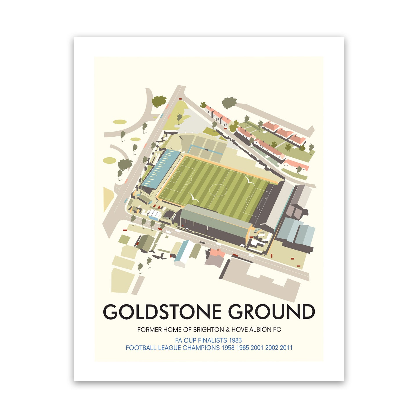 Goldstone Ground, Brighton & Hove Albion Fc Art Print