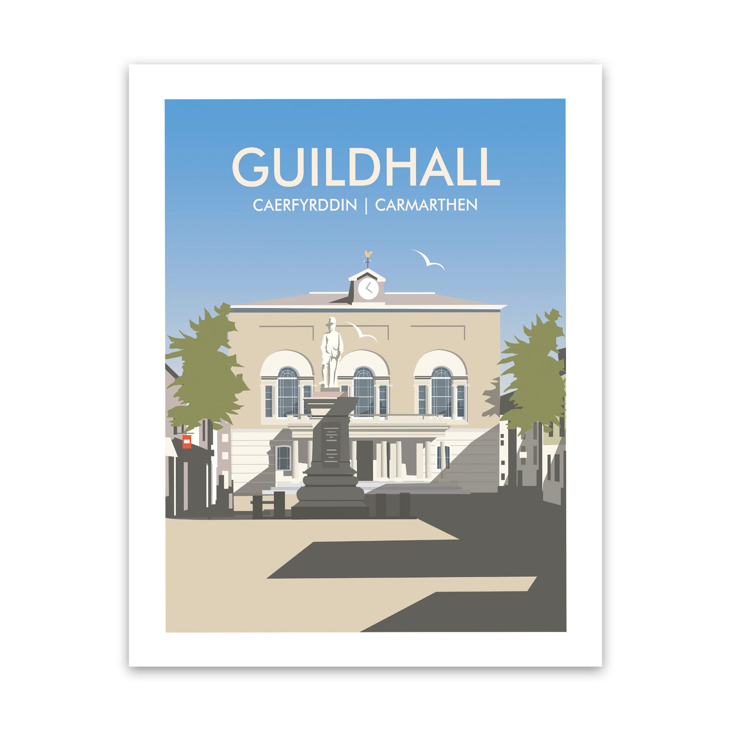 Guildhall, Caerfyrddin, Carmarthen Art Print