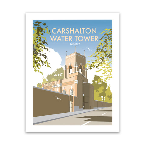 Carshalton Water Tower, Surrey Art Print