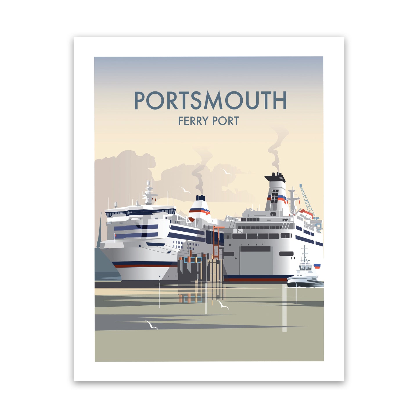 Portsmouth, Ferry Port Art Print