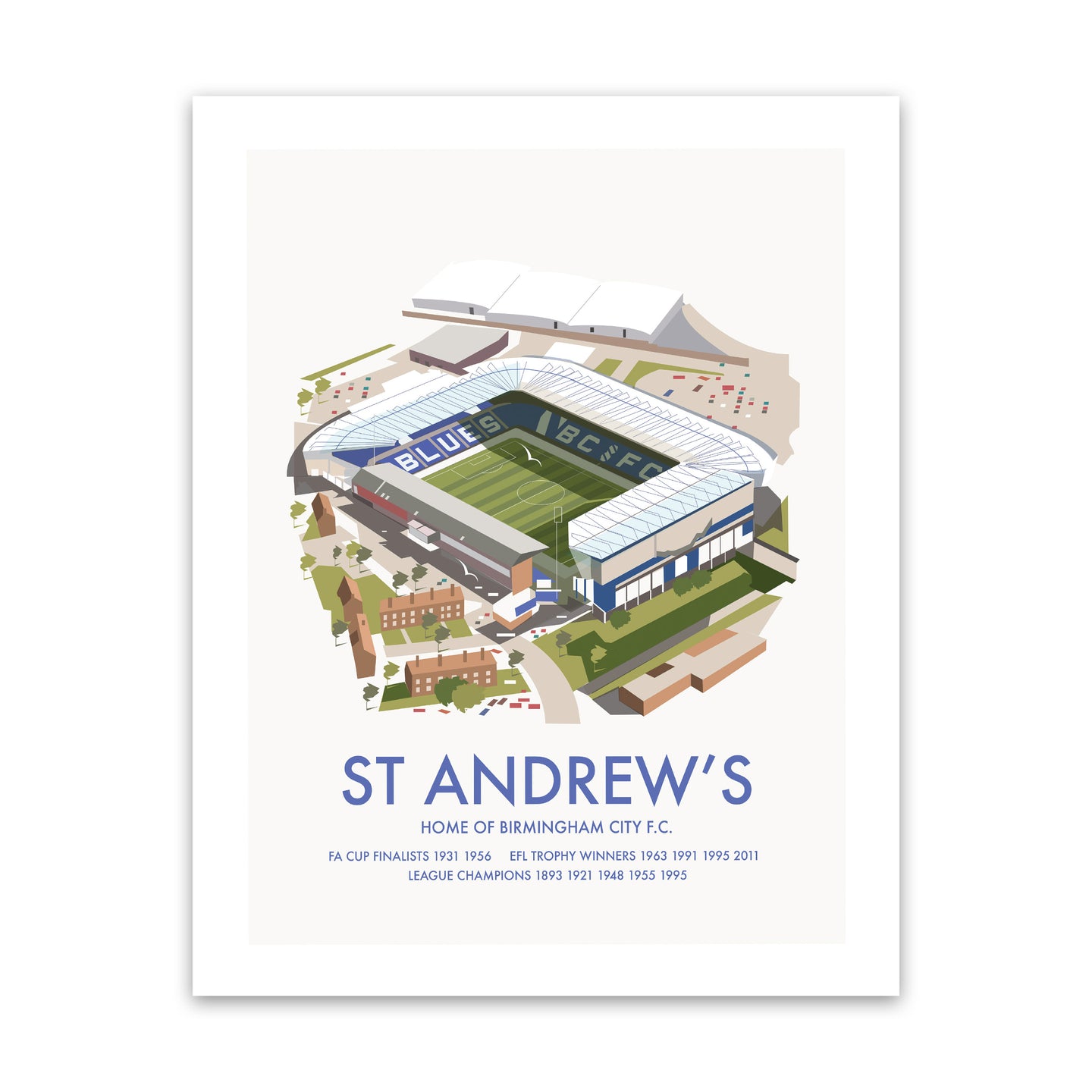 St Andrew'S, Birmingham City F.C. Art Print