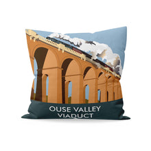 Load image into Gallery viewer, Ouse Valley Viaduct, West Sussex Cushion
