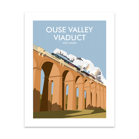 Ouse Valley Viaduct, West Sussex Art Print
