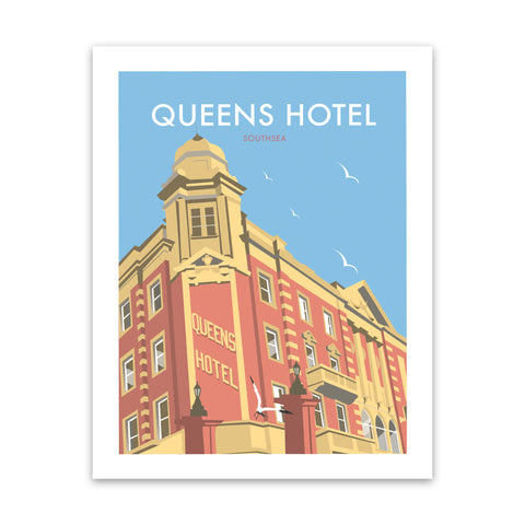 Queens Hotel, Southsea Art Print