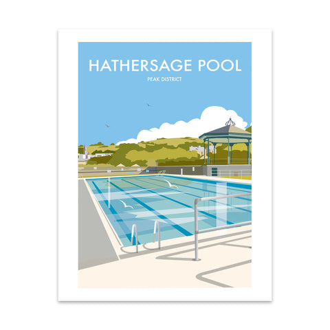 Hathersage Pool, Peak District Art Print